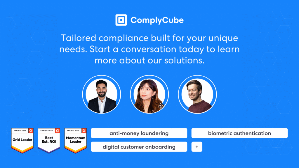Get in touch to explore how complycubes verification tools streamlines onboarding reduce fraud and ensure regulatory compliance