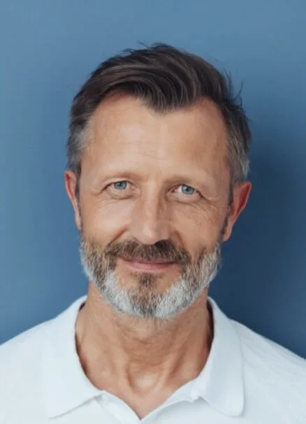 Headshot of a middle aged man