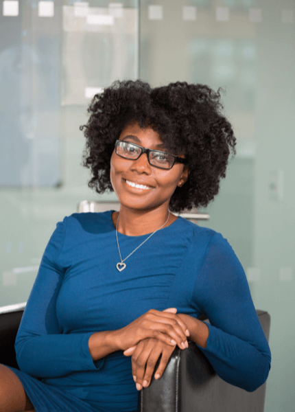 Foto einer afroamerikanischen Frau