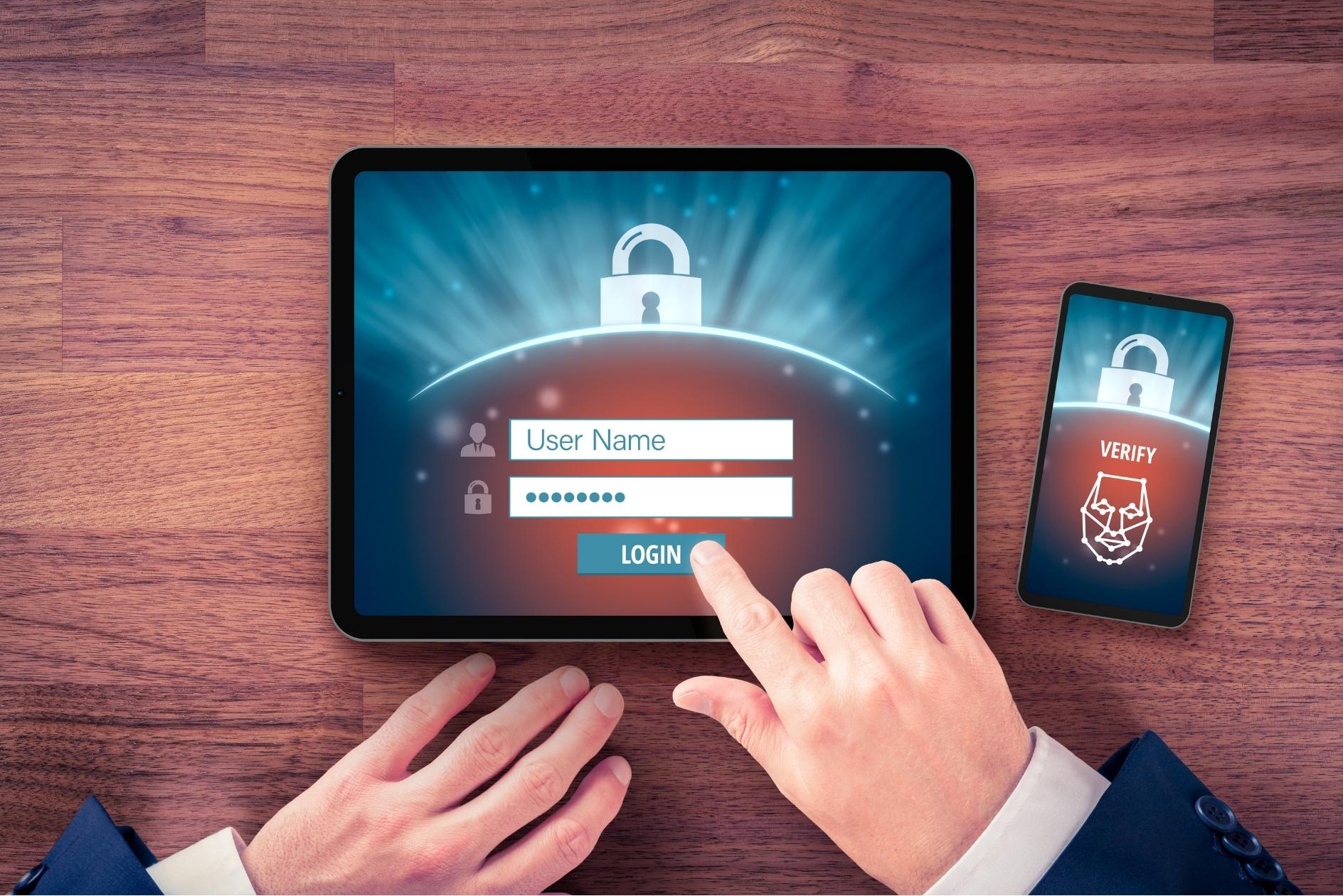 A person logging in to their account using 2-step verification.