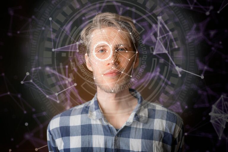 Biometric Authorization | ComplyCube A person using biometric authentication.