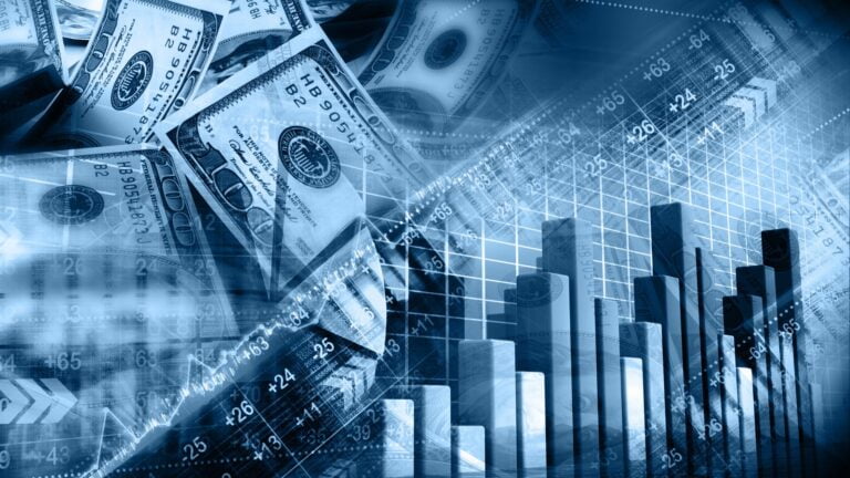 Financial Services | ComplyCube A picture of graphs and money to symbolize financial services