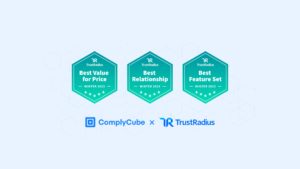 Complycube trustradius best of awards 2023 | Complycube Complycube wins 3 trustradius awards 2023 for idv