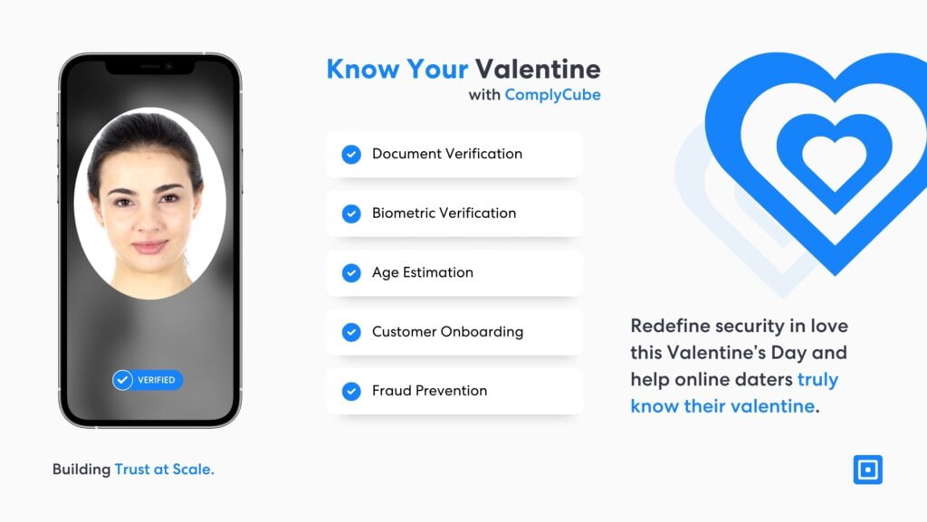 Kennen Sie Ihren Valentin kyv complycube | Complycube Online-Identitätsüberprüfungsdienst „Know Your Valentine“ KYV
