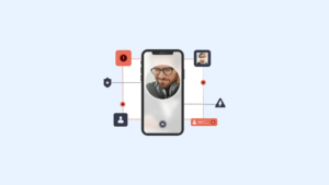 Biometric identification using biometric technology to check new users.