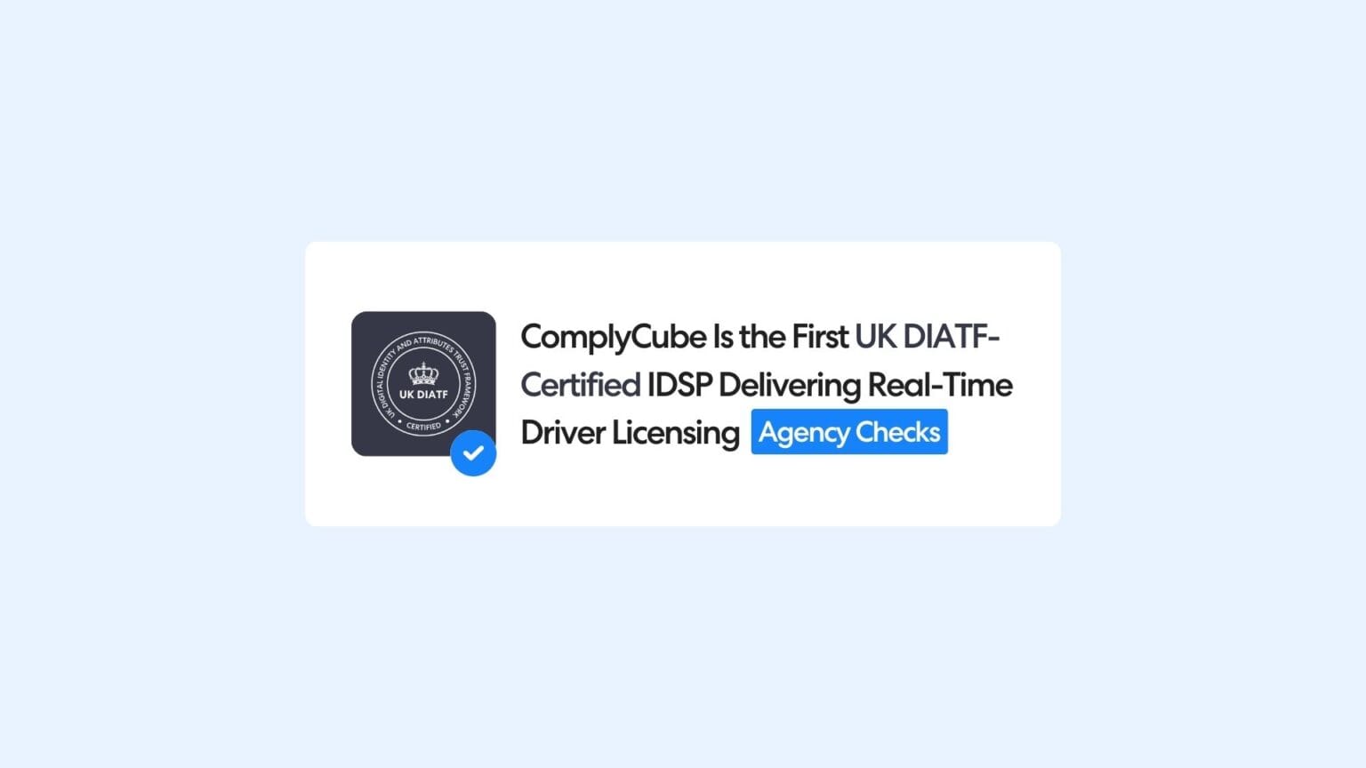 Pr Dvla | Complycube Authentification du conducteur