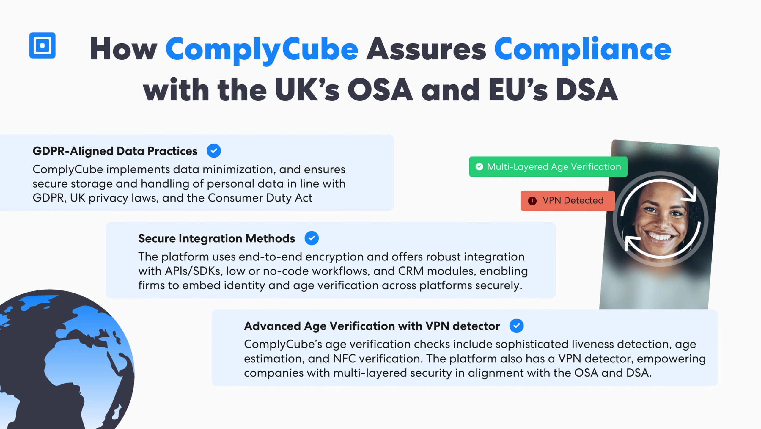 3 | كومبلي كيوب كيف يضمن complycube الامتثال لقانون السلامة على الإنترنت في المملكة المتحدة وقانون الخدمة الرقمية للاتحاد الأوروبي