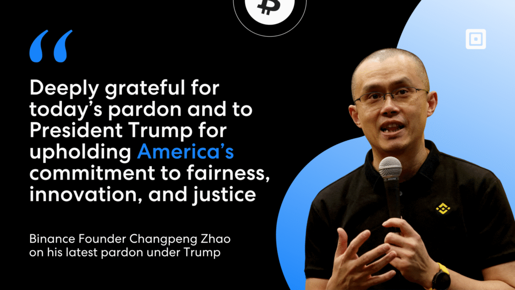 Header 3 | Complycube Binance founder changpeng zhao on his latest pardon under trump deeply grateful for todays pardon and to president trump for upholding americas commitment to fairness innovation and justice