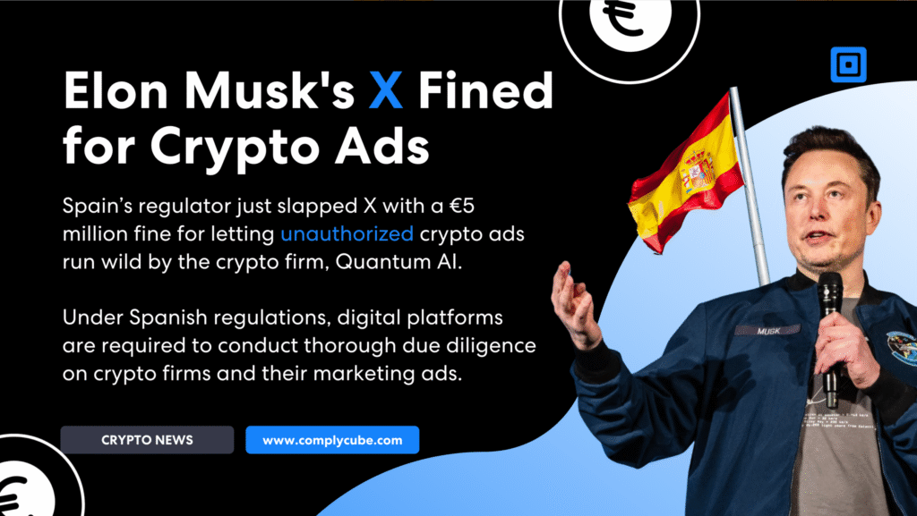 La X di Elon Musk multata per pubblicità sulle criptovalute