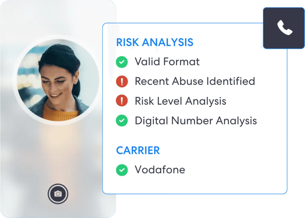 Análisis de riesgos de inteligencia telefónica | Complycube Logre una evaluación de riesgos exhaustiva que sea auditable y esté lista para presentar a las autoridades reguladoras con verificación de identidad del número de teléfono.