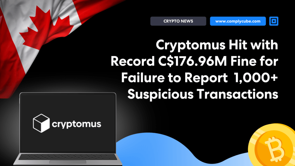Cryptomus hit with record c6 96m fine for failure to report 1000+ suspicious transactions