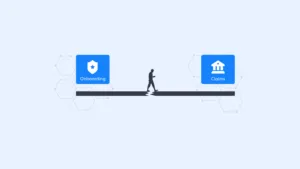 Broken bridge between onboarding and claims showing why insurance fraud prevention fails after onboarding highlighting the need for insurance fraud detection and an insurance fraud check before claims payouts
