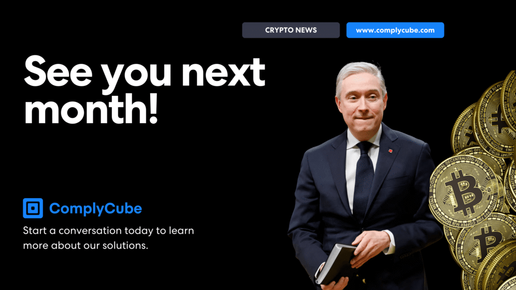 Crypto News April 2026 | Complycube See you in april cryptocubed | complycube