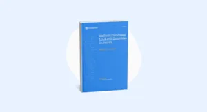 the Future of Insurance Regulatory Compliance | Complycube | Complycube Image of a book with the title intelligent policyholder kyc aml compliance for insurers | complycube | complycube