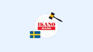 Ikano Bank Faces Million Dollar Fine in Sweden | Complycube | Complycube Banner image shows ikano bank logo and sweden flag | complycube | complycube