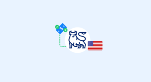 Illustration representing merrill lynchs sec fine featuring the merrill lynch bull logo a us flag money icon and compliance check symbols on a light blue background | complycube