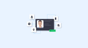 What is Database Verification | Complycube Image of an id card surrounded by trusted data sources icons for multi bureau database verification checks | complycube