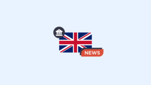 Uk Anti money Laundering and Asset Recovery Strategy | Complycube Image of uk flag with the news icon on the bottom right | complycube