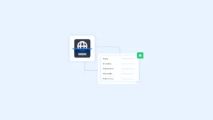 Identity Document Ocr for Kyc Compliance | Complycube | Complycube Identity verification illustration globe icon on a card connected to a form with name id number dob nationality and issue date green check badge nearby | complycube | complycube
