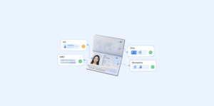 a Developers Guide to Mrz Verification | Complycube Mrz verification header showing a passport connected to viz chip and biometric verification signals | complycube