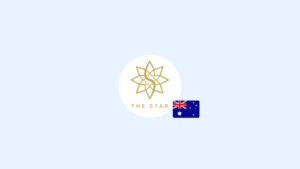 Logo of star casino together with australia flag on bottom right | complycube