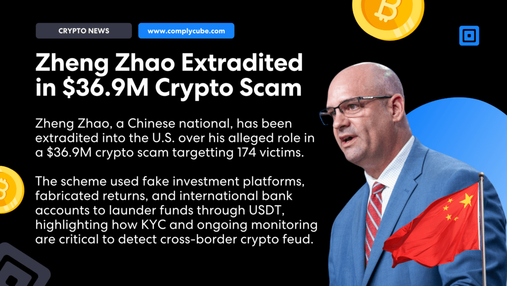 Zheng zhao scam resulted in extradition to the us over  9m impacting 174 victims | complycube